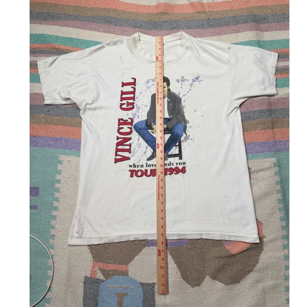 Vince Gill 1994 World Tour‎ Vintage Tee – Fits L (Thrashed)